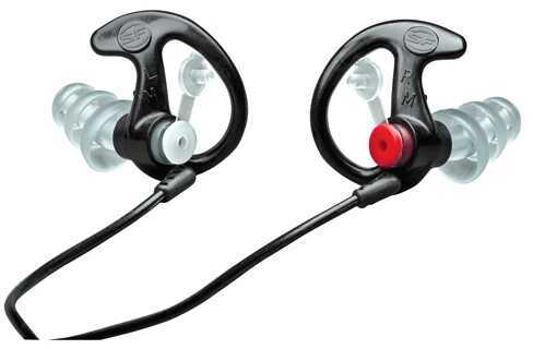 Surefire EP4 Sonic Defender Earplugs, Black Medium, 25 Pair Md: EP4-BK-MPR-BULK