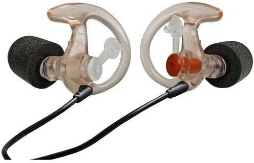 Surefire EP7 Sonic Defenders Ultra Earplugs, Foam Tipped, Clear Medium, 25 Pair Md: EP7-MPR-BULK