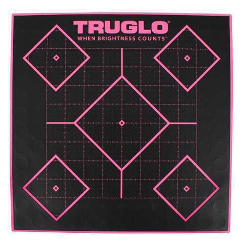 Truglo 5 Diamond Target 12x12 Pink (Per 6) TG14P6