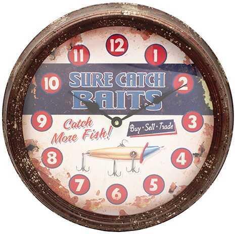 Rivers Edge Products Metal Clock, 15" Sure Catch Md: 1033