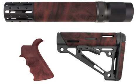 Hogue AR15 Kit BFG Grip Rifle Length Forend Acc OMC Red Lava 15478