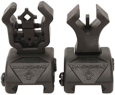 Diamondhead USA Inc. Sight Integrated Sighting System (I.S.S.) Picatinny Black Front/Rear Flip Sights Wit