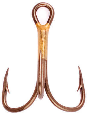 Eagle Claw Fishing Tackle Hook Bronze Treble 10/ctn 374A-1/0