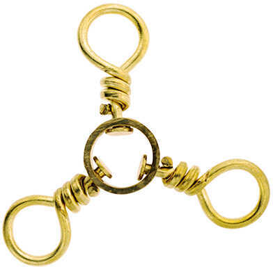 Eagle Claw Fishing Tackle 3-Way Swivel, Brass Size 1/0 (Per 2) Md: 01151-019