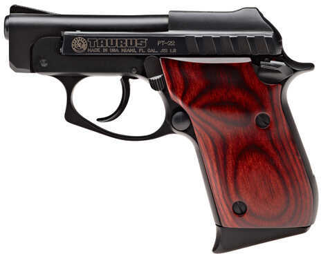 Taurus PT22 22 Long Rifle 2.75" Barrel 8 Round Blued Rosewood Grip Semi Automatic Pistol 1220031R