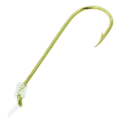 Eagle Claw Fishing Tackle Snelled Hook Gold Abeerdeen 24/ctn 121-1/0-img-0