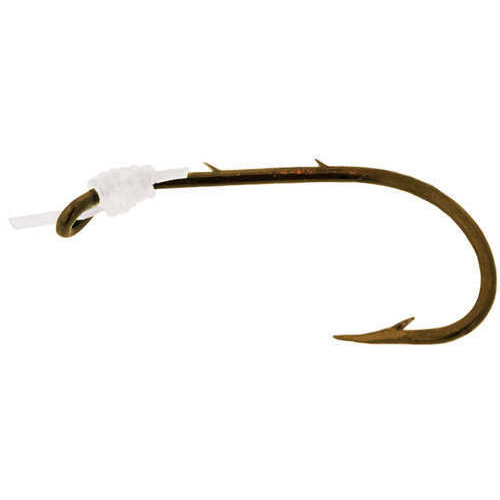 Eagle Claw Fishing Tackle Snelled Hook Bronze Baitholder 24/ctn 139-1/0-img-0