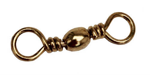 Eagle Claw Fishing Tackle Brass Barrel Swivel Size 1/0 (Per 12) Md: 01111-019