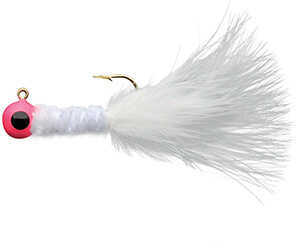 Eagle Claw Fishing Tackle Crappie Jig 1/8 oz Pink-White Md: ECJC1/8-PW