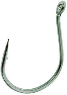 Eagle Claw Fishing Tackle Lazer Wide Gap Wacky Worm Hook, Platinum Black Size 1 (Per 5) Md: L097BPGH-1