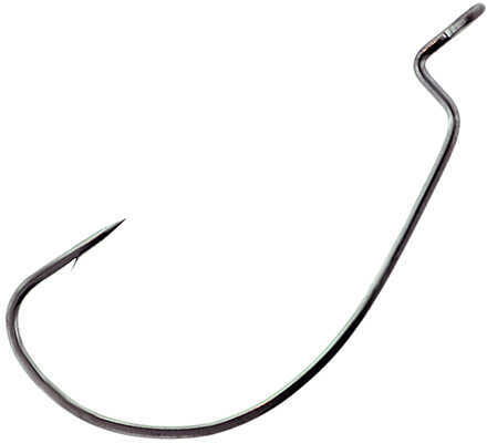Eagle Claw Fishing Tackle Lazer Worm Extra Wide Gap Hook, Platinum Black Size 5/0 (Per 6) Md: L092GH-5/0