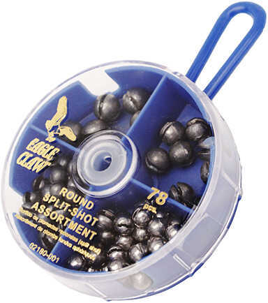 Eagle Claw Fishing Tackle Sinker Assortment Round Split-Shot (Per 78) Md: 02180H-001