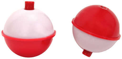 Eagle Claw Fishing Tackle Snap-On Round Floats, Red/White Size 2" (Per 2) Md: 07020-006