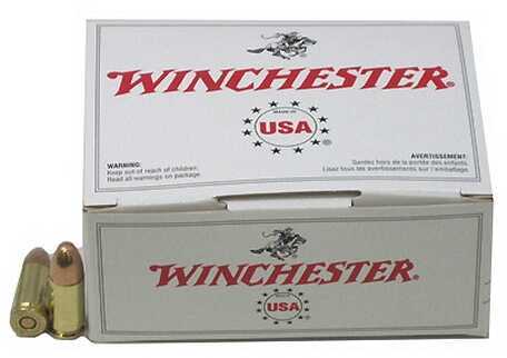 9mm Luger 100 Rounds Ammunition <span style="font-weight:bolder; ">Winchester</span> 115 Grain Full Metal Jacket