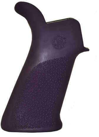 Hogue AR-15 Rubber Grip Beavertail No Finger Grooves Purple Md: 15036