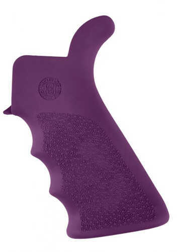 Hogue AR-15 Rubber Grip Beavertail w/Finger Grooves Purple Md: 15026