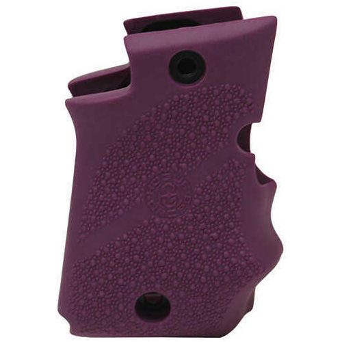 Hogue Sig P938 Rubber Grip Ambidextrous, Finger Grooves, Purple Md: 98086