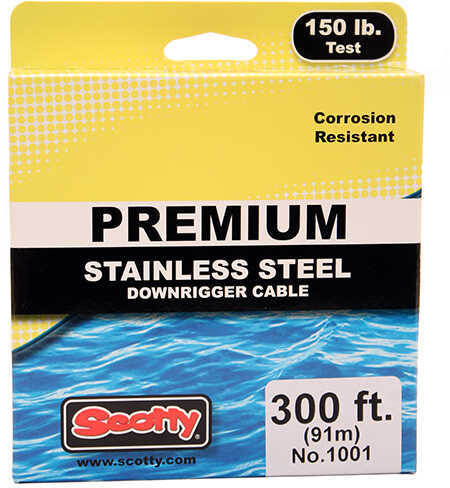 Scotty Premium Stainless Steel Replacement Downrigger Cable 300 Foot Spool Md: 1001