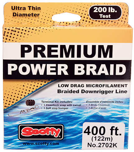 Scotty 200 lb Power Braid Downrigger Line 400' Spool Md: 2702K