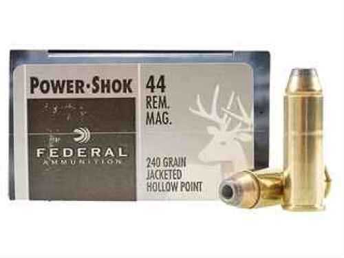 44 Rem Magnum 20 Rounds Ammunition Federal Cartridge 240 Grain Hollow Point