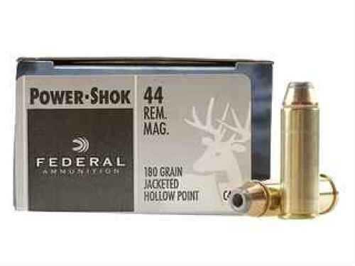 44 Rem Magnum 20 Rounds Ammunition Federal Cartridge 180 Grain Hollow Point