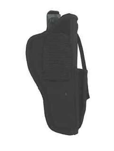 Uncle Mikes Sidekick Hip Holster Size 15 Fits Large Auto with 4.5" Barrel Magazine Pouch Ambidextrous Black 7015-0