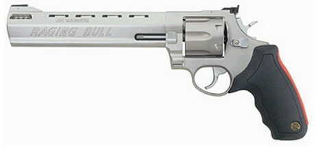 Taurus M444 Raging Bull Revolver 44 Magnum 8 3/8" Barrel 6 Round Adjustable Sight Stainless Steel 2444089