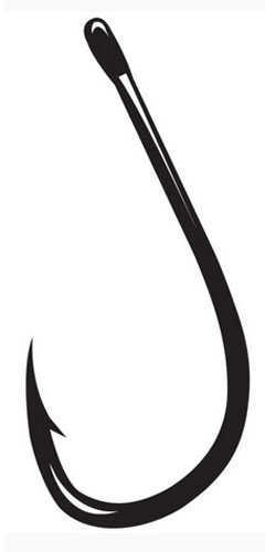 Gamakatsu Octopus Straight Eye 4X Strong Inline Point Hook, NS Black Size 5/0 Md: 263415