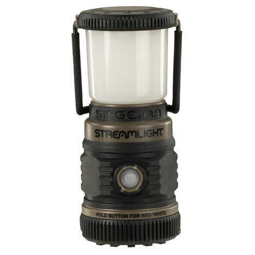 Streamlight Siege Lantern 200/100/50 lumens White C4 LED SOS Red LED 7 Hour Run Time 3x AA batteries Coyote Brown 44941