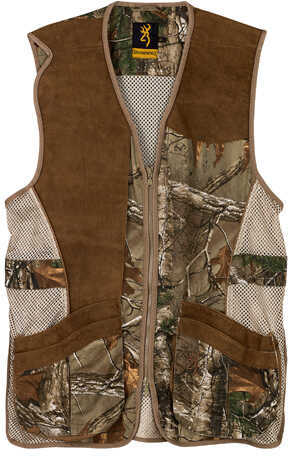 Browning Crossover Vest, Realtree Xtra/Leather Small Md: 3050322401