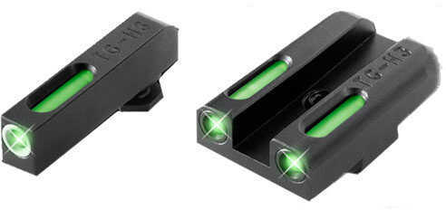 Truglo Brite-Site TFX Sight Fits 1911 Officer 3" Tritium/Fiber-Optic Day/Night 24/7Brightness TG13NV3A