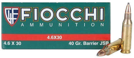 Fiocchi 4.6X30 40Gr JSP 50Rd 20Bx/Cs