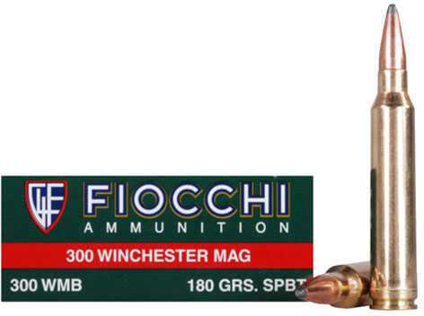 300 Winchester Magnum 20 Rounds Ammunition Fiocchi Ammo 180 Grain Soft Point