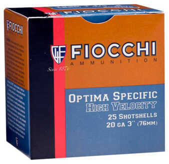 20 Gauge 25 Rounds Ammunition Fiocchi Ammo 3" 1 1/4 oz Lead #6