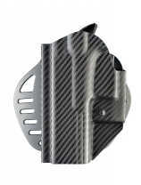 Hogue Powerspeed ARS Stage 1 CarbonFiber Weave Holster C4. Beretta PX4 Storm, Compact, Left Hand, Black Md