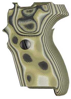 Hogue Sig P224 DA/SA Grip G10 G-Mascus Green Md: 22168