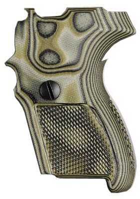 Hogue Sig P224 DA/SA Grip Checkered G10 G-Mascus Green Md: 22178