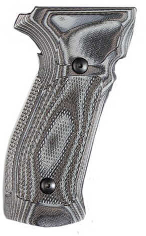 Hogue Sig P226 Grip DA/SA Magrip Checkered G10 G-Mascus Black/Gray Md: 23177