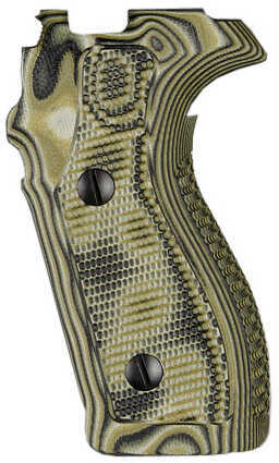 Hogue Sig P227 DA/SA Piranha Grip G10, Mascus Green