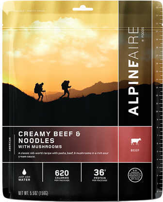 Alpine Aire Foods Creamy Beef & Noodles w/Mushrooms Serves 2 Md: 60401