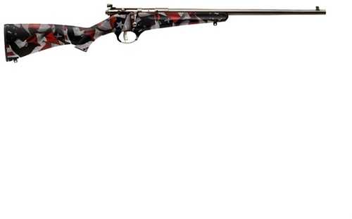 Savage Arms Rascal Red White And Blue 22 LR 16.125 in barrel rd capacity camoflage polymer finish