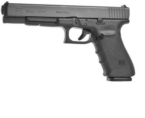 Glock 40 Gen 10mm Auto pistol 6 in barrel 15 rd capacity black polymer finish