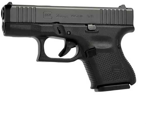 Glock 26 Gen 5 Subcompact 9mm Luger, 3.43 in barrel, 10 rd capacity, black polymer finish