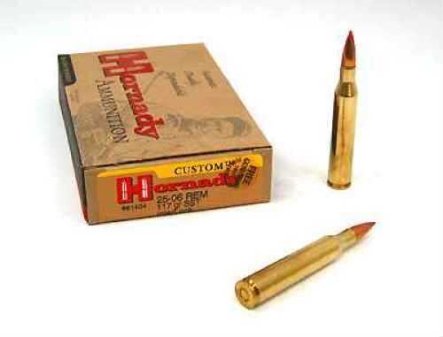 25-06 Remington 20 Rounds Ammunition <span style="font-weight:bolder; ">Hornady</span> 117 Grain Ballistic Tip