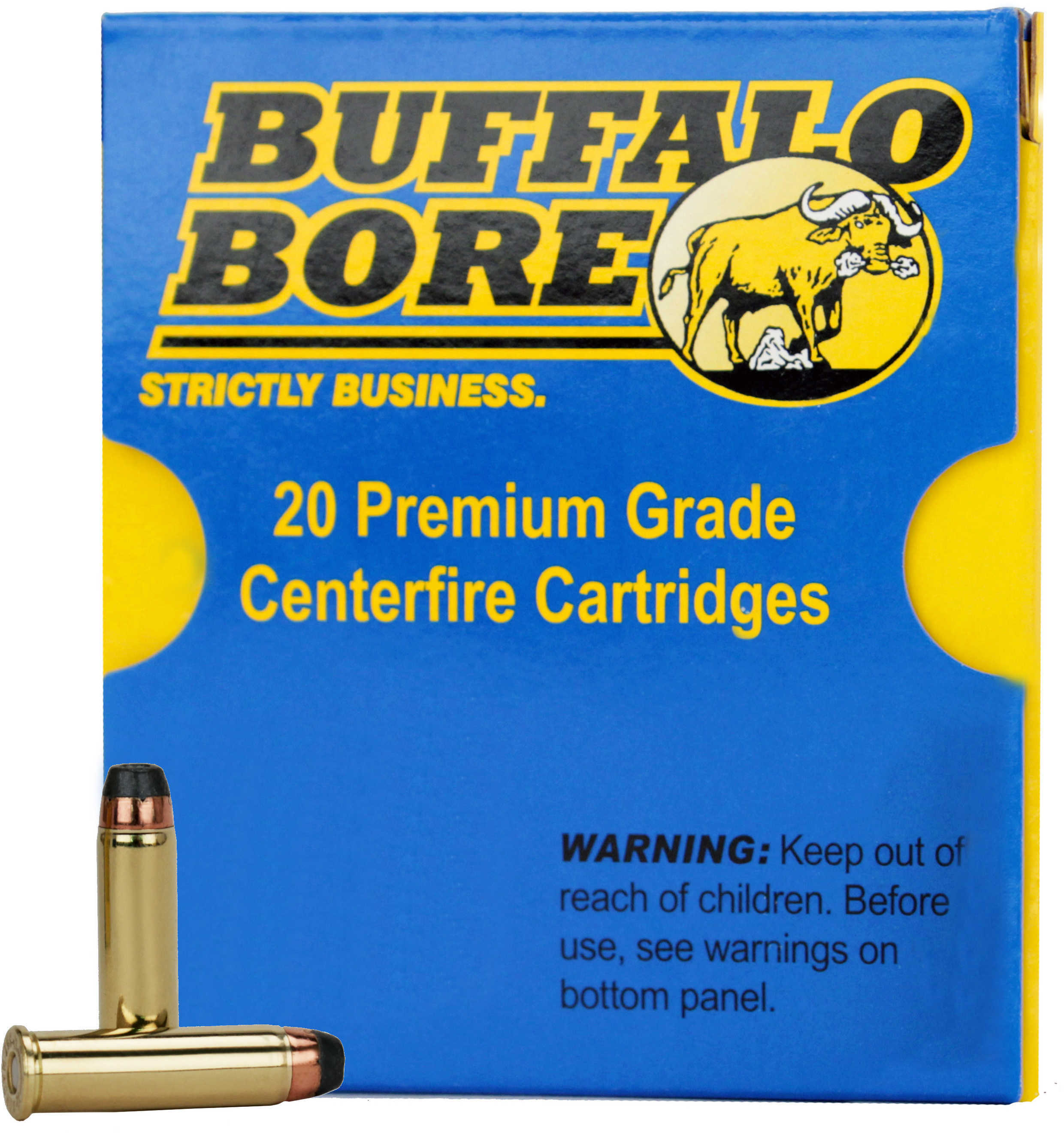 44 Rem Magnum 20 Rounds Ammunition Buffalo Bore 255 Grain Lead