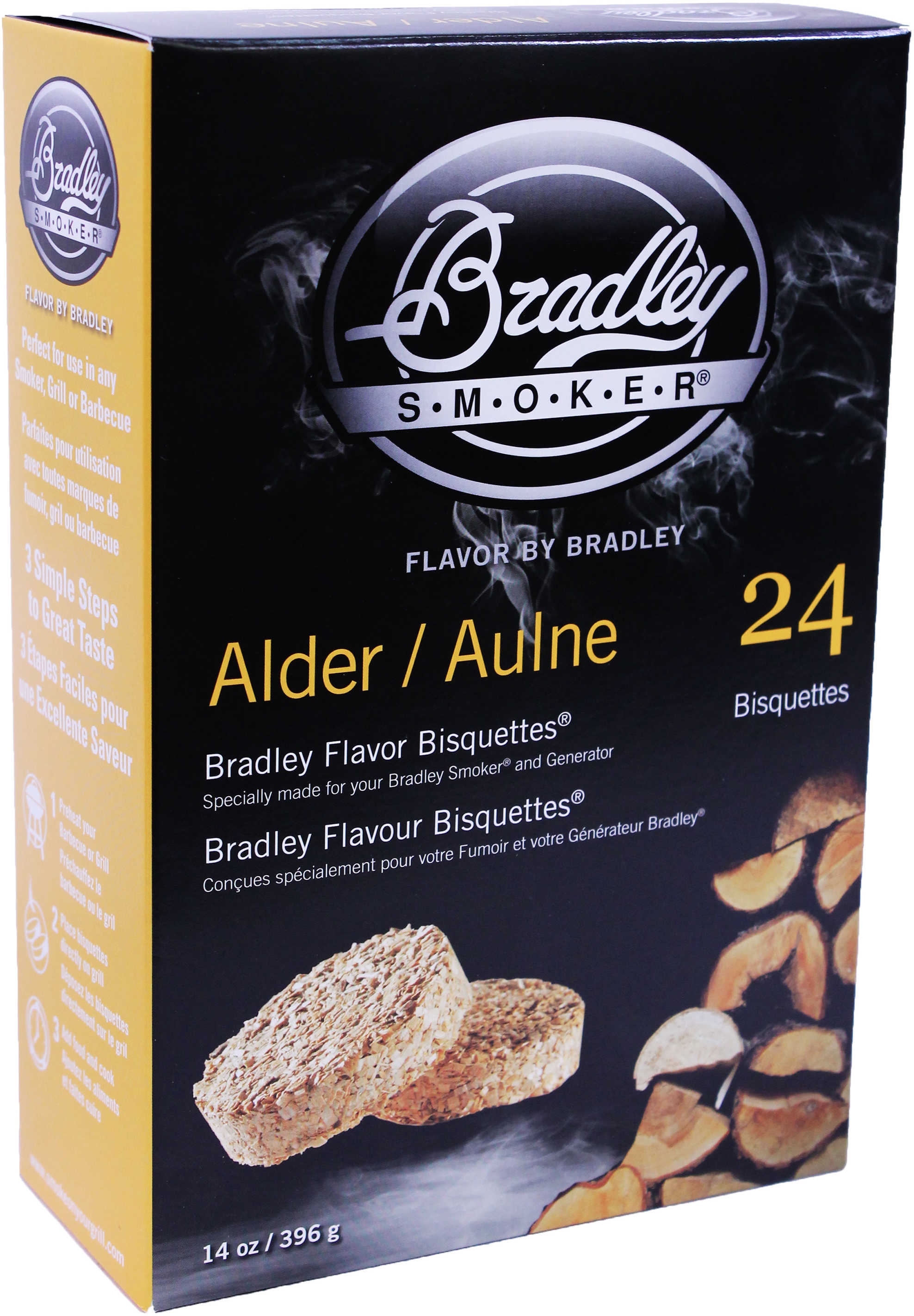 Bradley Technologies Smoker Bisquettes Alder (24 Pack) BTAL24