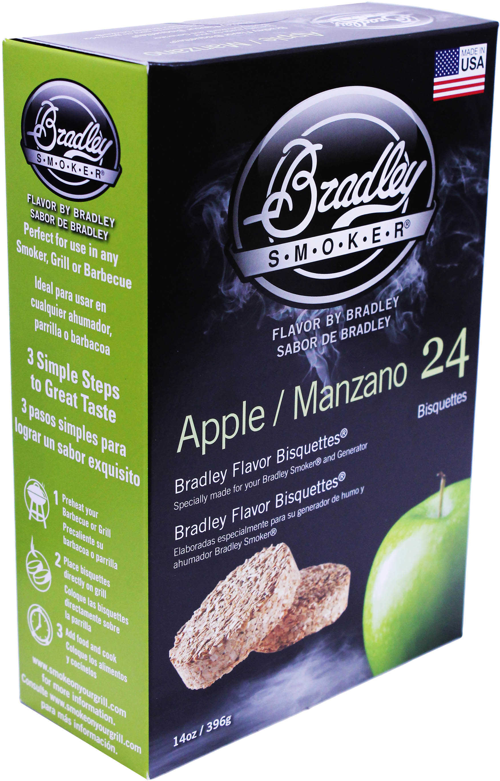 Bradley Technologies Smoker Bisquettes Apple (24 Pack) BTAP24