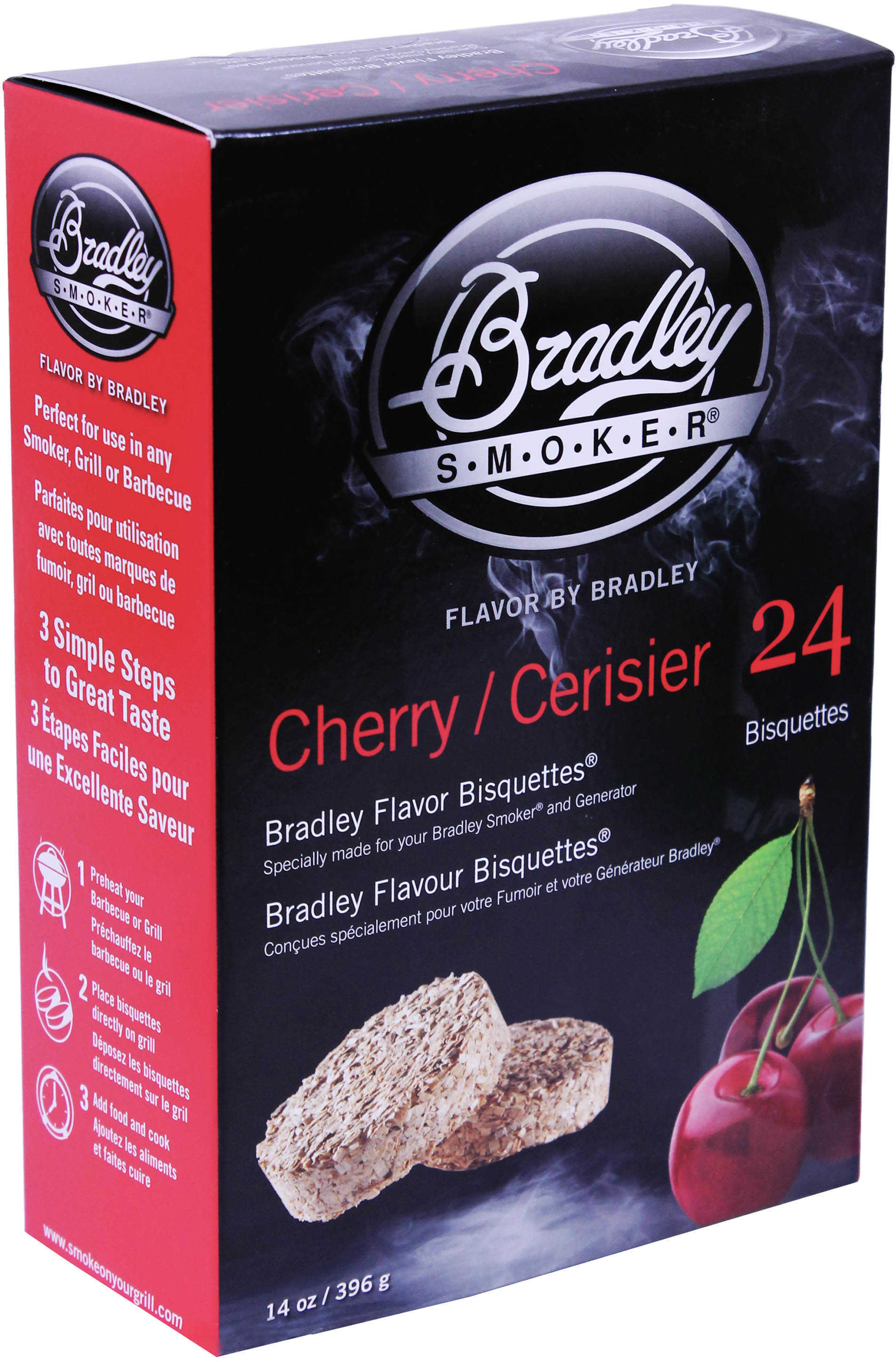 Bradley Technologies Smoker Bisquettes Cherry (24 Pack) BTCH24