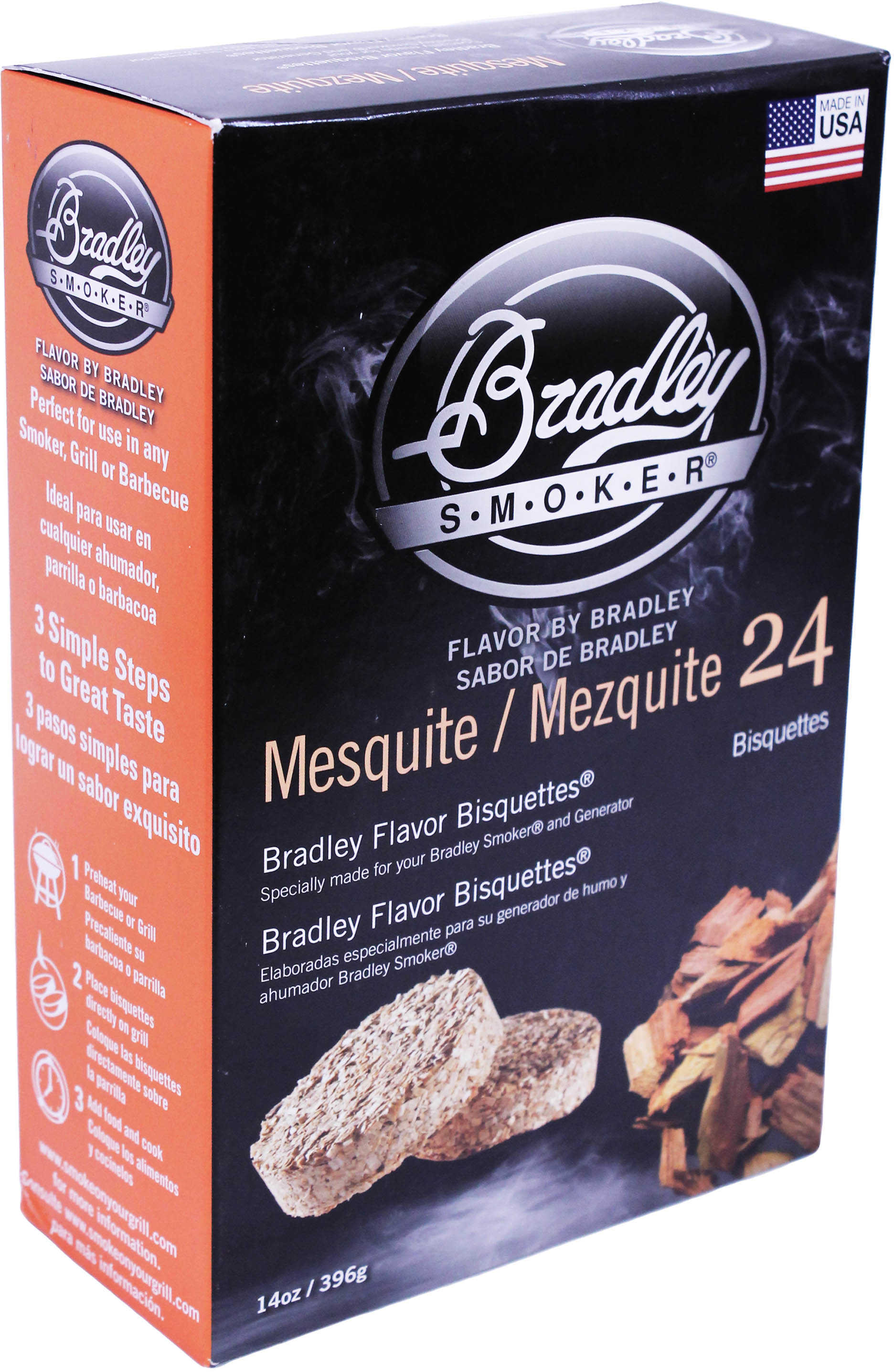 Bradley Technologies Smoker Bisquettes Mesquite 24 Pack BTMQ24