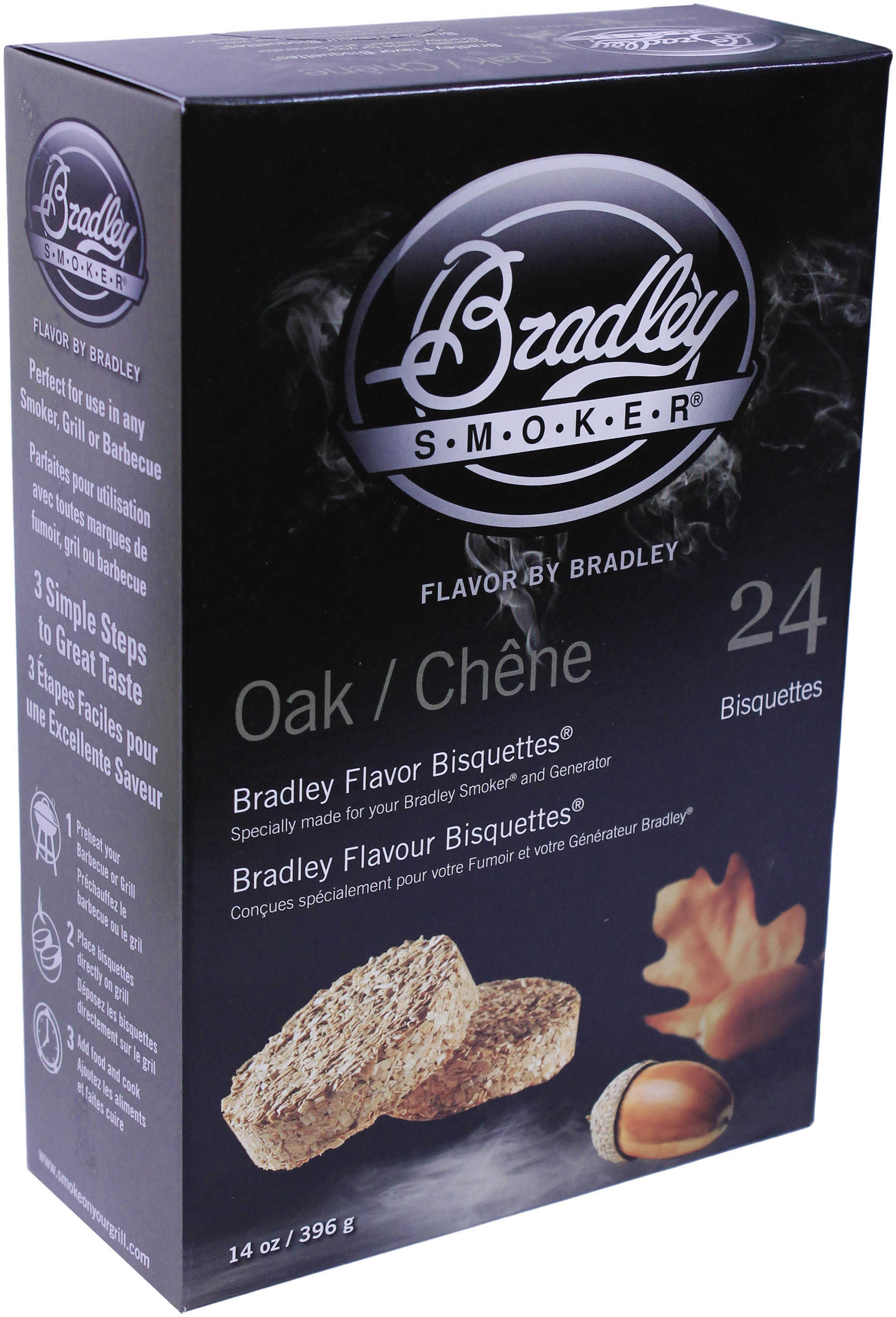 Bradley Technologies Smoker Bisquettes Oak 24 Pack BTOK24